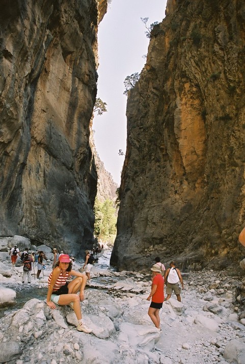 Defileu în Parcul Național Samaria, Grecia