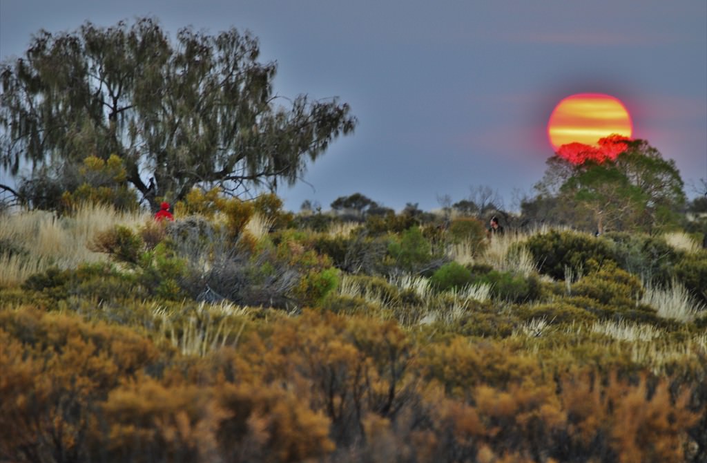 Sunset, Uluru region, Northern Territory, Australia