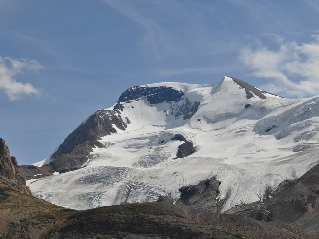 Corrie Glacier next to the Athabasca Glacier, Jasper National Park