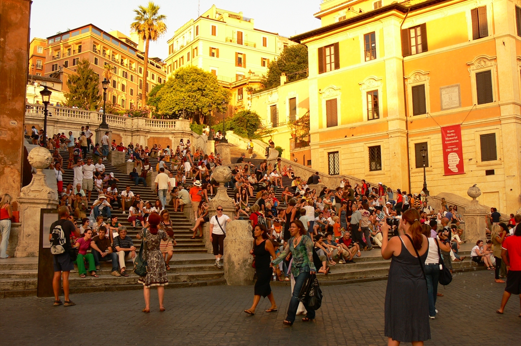 Mari metropole cu mare atracție turistică, Piazza di Spagna, Spanish Steps, Roma