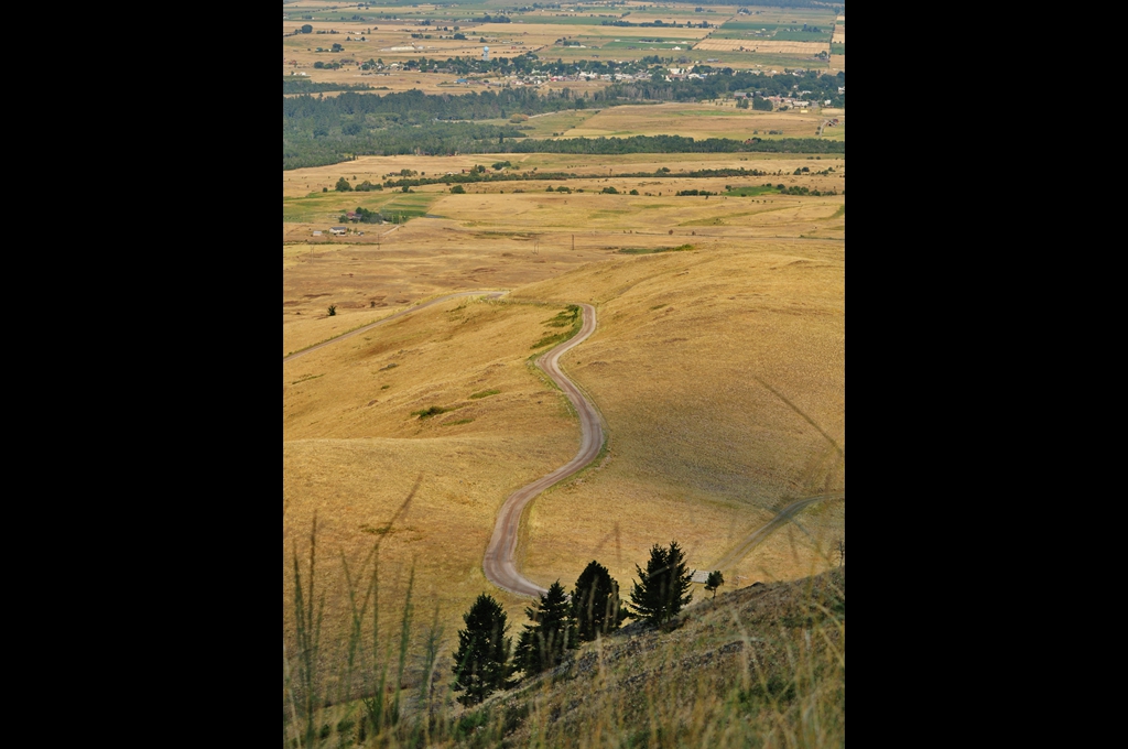 Utilizări agricole în stepele din Montana (USA)